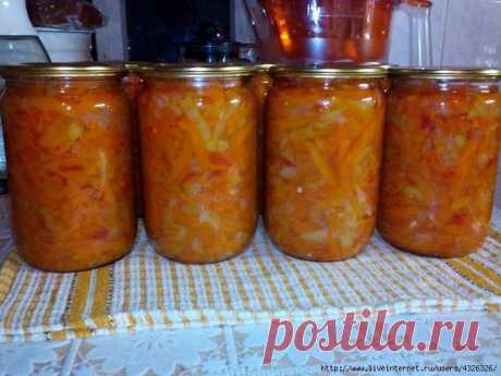 Заготовки из моркови.