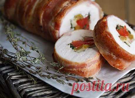 Для любителей блюд с перчинкой: Куриный Рулет с Перцем