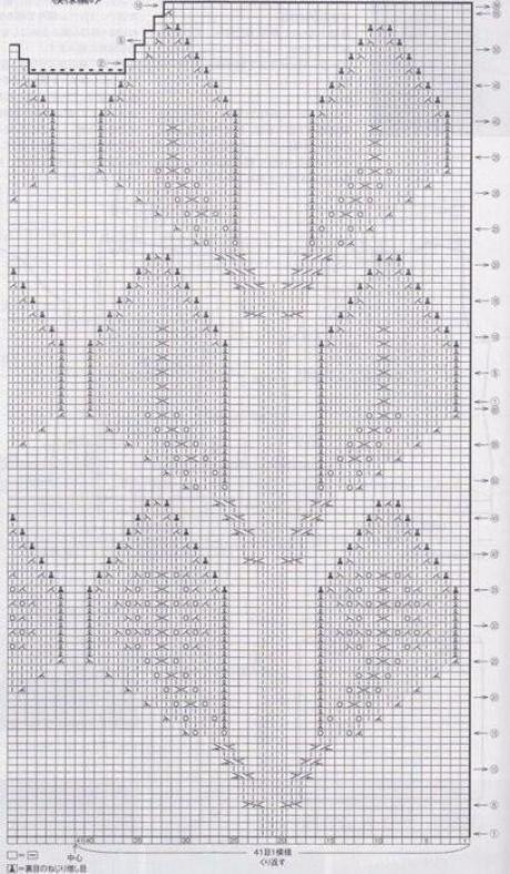 Вяжем ажурный узор "Листики" (спицами и крючком, схемы + видео)