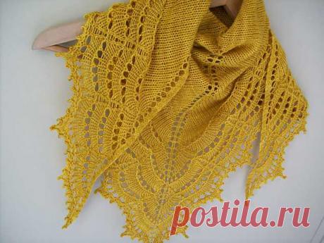 Шаль спицами: схема и описание вязания шалей Харуни, Клематис, Паутинка для начинающих | Все о рукоделии