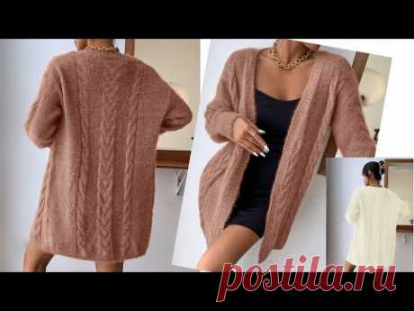 БЛИСТАТЕЛЬНЫЙ КАРДИГАН из пряжи с пайетками(люрексом). Спицы. Видео МК. - ВЯЗАНАЯ МОДА+ ДЛЯ НЕМОДЕЛЬНЫХ ДАМ - Страна Мам