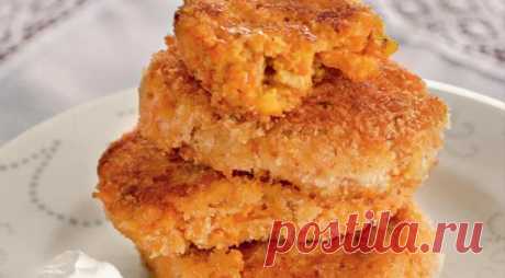 Тыквенные котлеты с орехами, пошаговый рецепт с фото