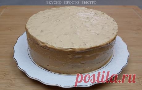 Арахисовый торт на сковороде. Очень просто и так вкусно | Вкусно Просто Быстро | Яндекс Дзен