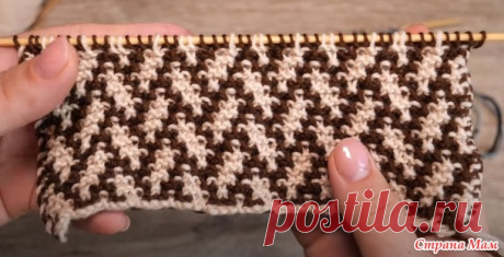 Узор «Елочка» или «Плетенка» спицами - Вязание - Страна Мам