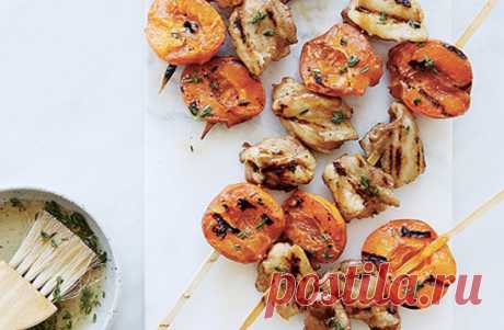 Рецепт шашлыка из курицы и абрикосов