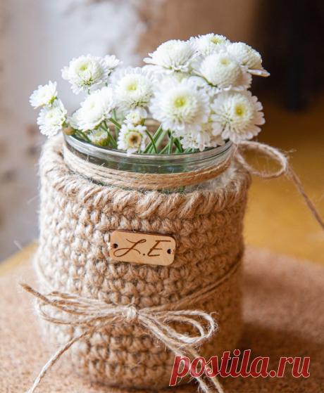 5 небольших вещей из джута, которые можно связать себе и в подарок - Блог интернет-магазина "Мир Вышивки"