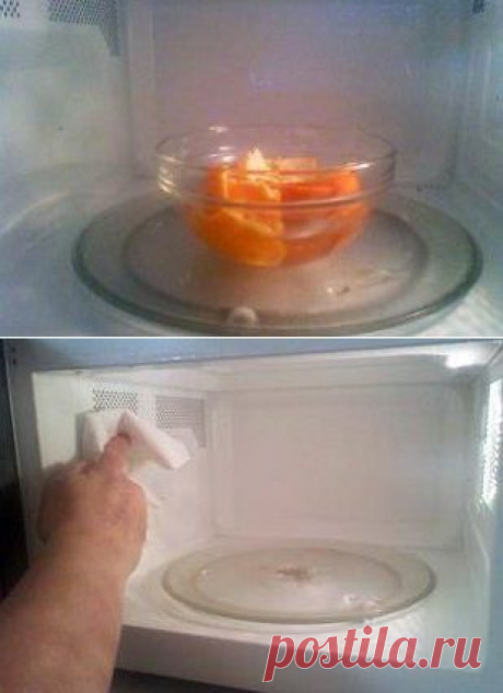 Очищаем микроволновую печь | Делаем сами