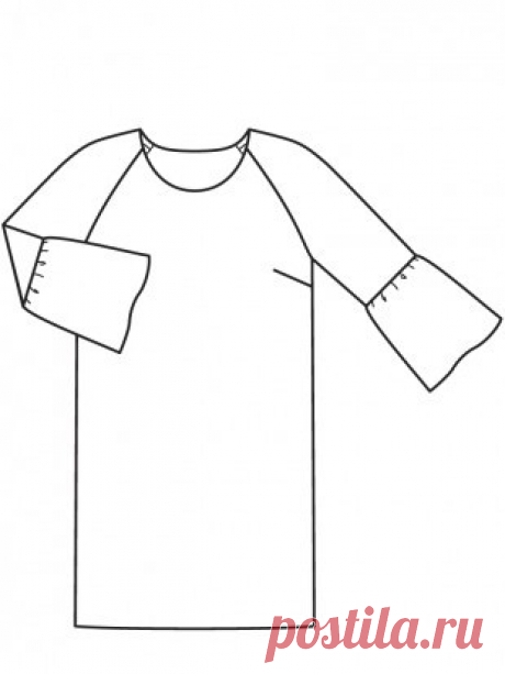 Платье прямого силуэта - выкройка № 130 из журнала 3/2016 Burda – выкройки платьев на Burdastyle.ru