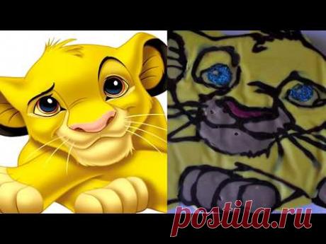 Украшаем торт картинкой из шоколада.Король Лев.