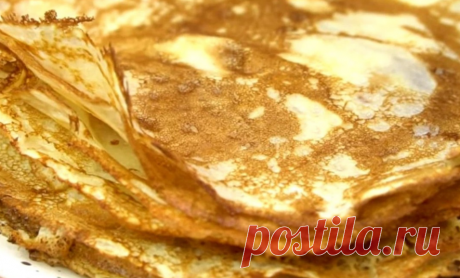 Блины — 3 стакана: легко запомнить, и приготовить. Получаются с первого раза — Копилка советов