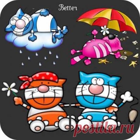 Текстильные фантазии и не только: Рисунки котов для аппликаций