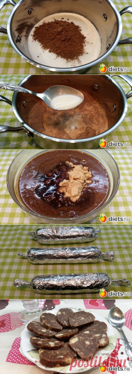 Шоколадная колбаска из детства, с печеньем.: Экономная хозяйка!У меня ничего не пропадает!: Группы - diets.ru