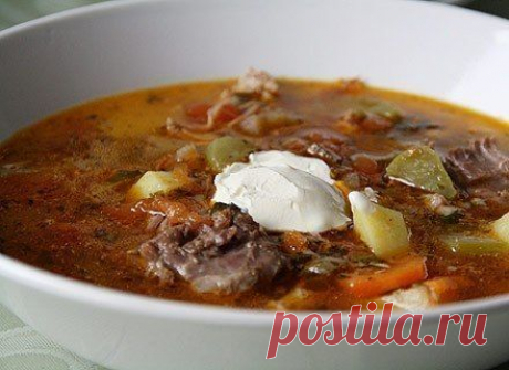 Рассольник с тушенкой