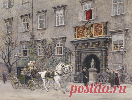 Ernst Graner * (Werdau, Sachsen 1865-1943 Wien) | И в звуках бы взлететь над светлой Веной, Увидеть сверху все дворцы и Венский лес....