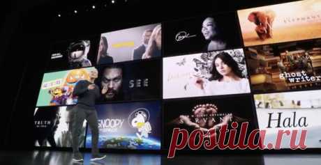 Следующие анонсы касаются Apple TV+. Показали премьерный трейлер See с Джейсоном Момоа, но и только. Сервис запустится 1 ноября, новое шоу каждый месяц. Всё те же 4,99 баксов на всю семью. А вот бесплатный год для покупателей Apple TV и других гаджетов Apple — это круто.