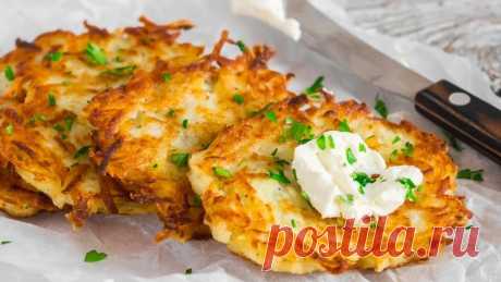 Драники картофельные с луком: рецепт классический с фото