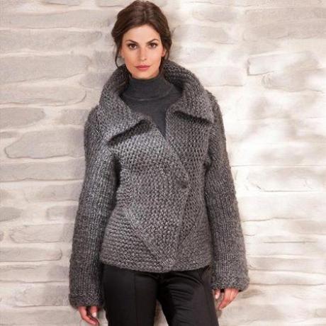 Жакет из толстой пряжи из Junghans-Woole!