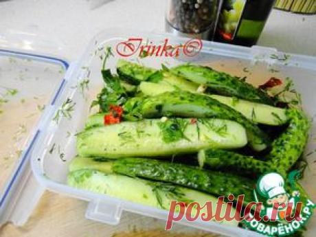 Быстрые маринованные огурцы - кулинарный рецепт