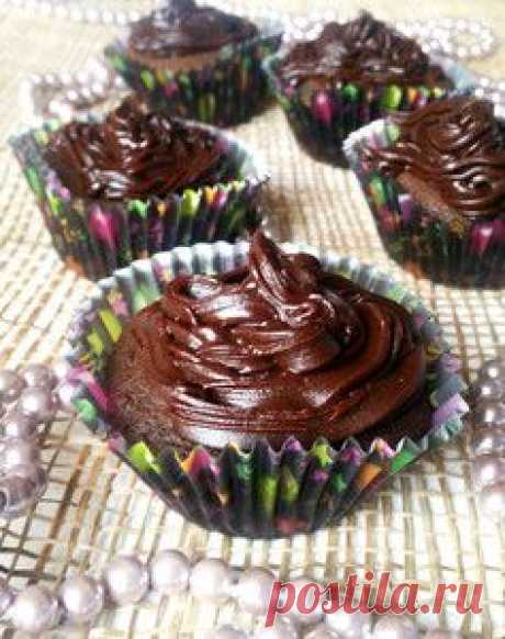 Шоколадные кексы с кремом Шоколадки