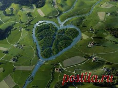 Знаменитая река "Сердце". Штат Северная Дакота.