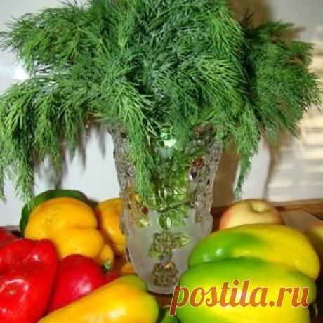 Заготовка зелени