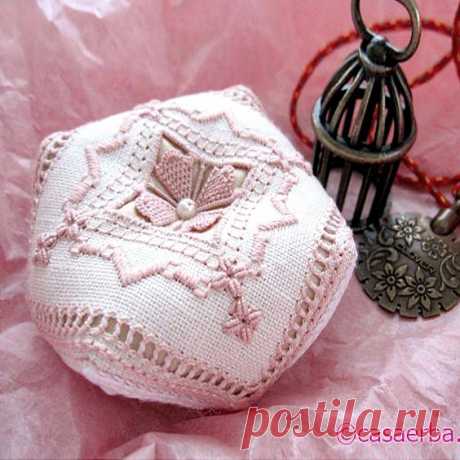 Вышивка хардангер: бискорню. Схема и мастер-класс от Erba