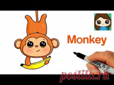 How to Draw a Cartoon Monkey Easy