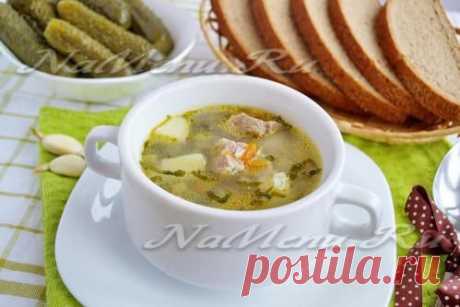 Рассольник с рисом, рецепт