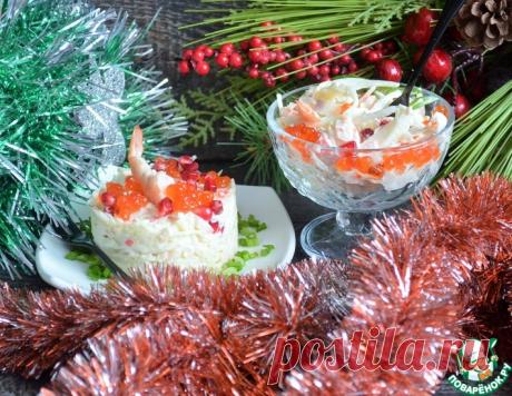 Капустный салат с морепродуктами и сыром – кулинарный рецепт