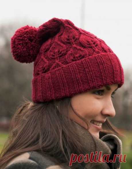 Как связать модную шапку бини спицами - Modnoe Vyazanie ru.com