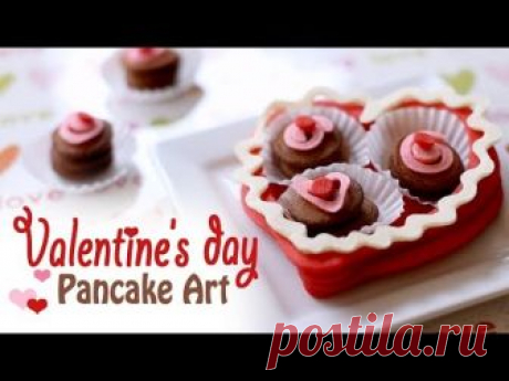 Valentine's Pancake Art Tutorial