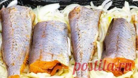 Уже много лет готовлю так рыбу хек и не хочу менять рецепт! 🐟