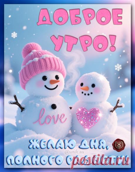 картинки с добрым утром зимние красивые