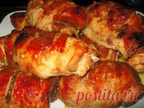 Остро-сладкий маринад для куриных бедрышек