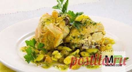 Курица с нутом и миндалем - кулинарный рецепт. Миллион Меню