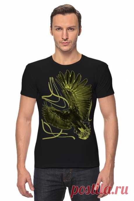 Футболка Стрэйч (Мужская) "Взмах крыла" от Hatulia - Printio