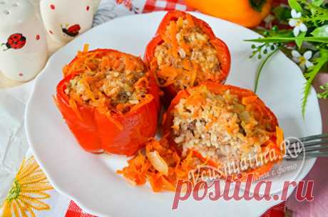 Перец фаршированный мясом и рисом, рецепт с фото пошагово в кастрюле