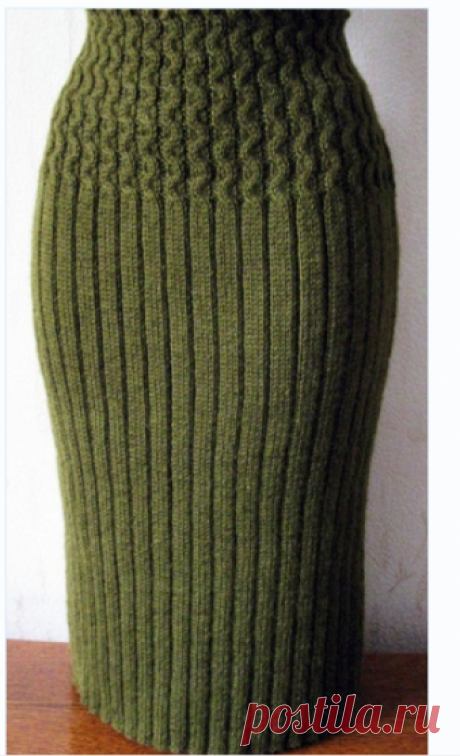 Узор для юбки спицами