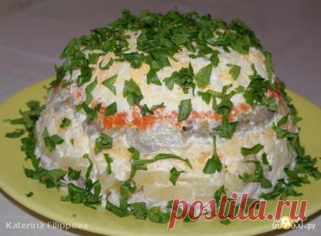 Салат с курицей и ананасами - Рецепт с пошаговыми фотографиями - Ням.ру