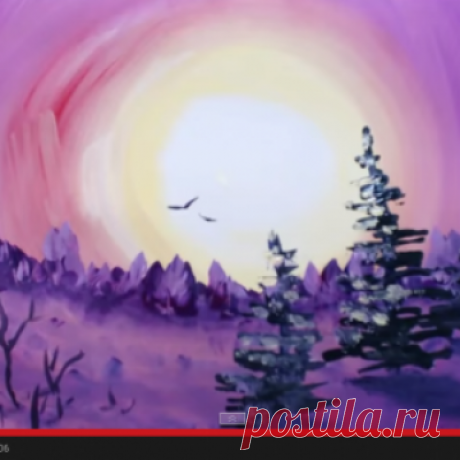 Мастер-класс Как нарисовать закат на Pro100hobbi