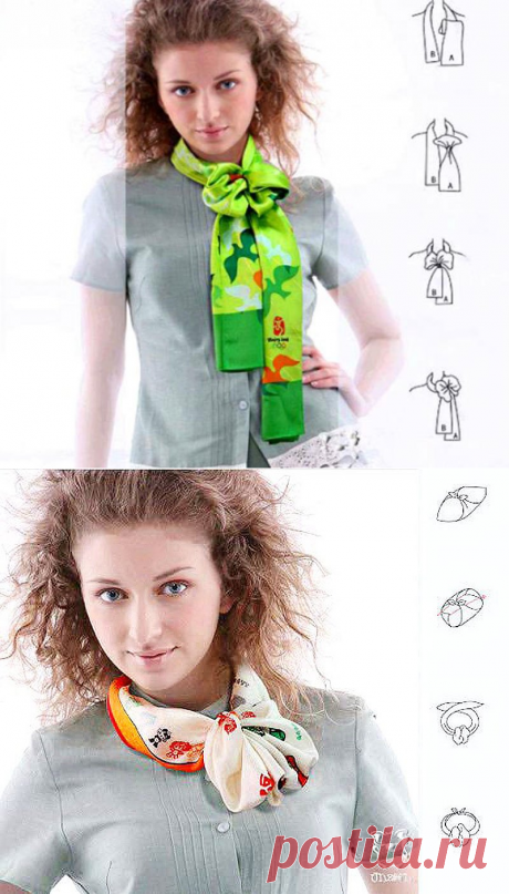 Cпособы ношения платков и шарфов - Красота, вдохновленная природой