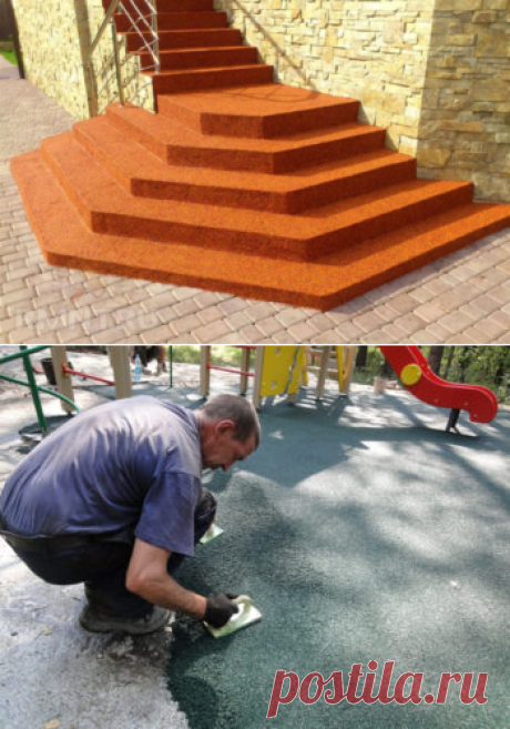 Покрытие из резиновой крошки — плюсы и минусы, характеристика