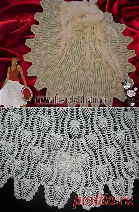 Ажурная юбка крючком - вязание крючком на kru4ok.ru