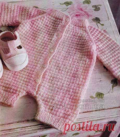 детский комбинезон вязаный спицами
