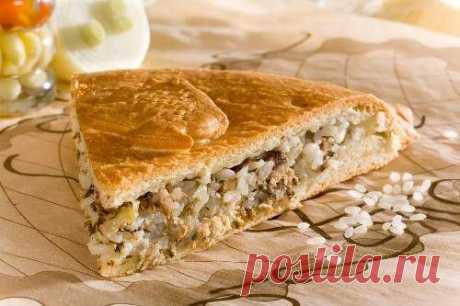 Классический пирог с рисом и рыбой - рецепт с фото / Простые рецепты