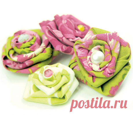 Цветок-брошь из ткани своими руками (мастер-класс)