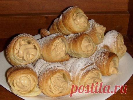 Трубочки с кремом