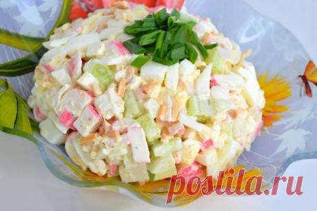 Салат с сыром косичка и крабовыми палочками рецепт с фото - 1000.menu