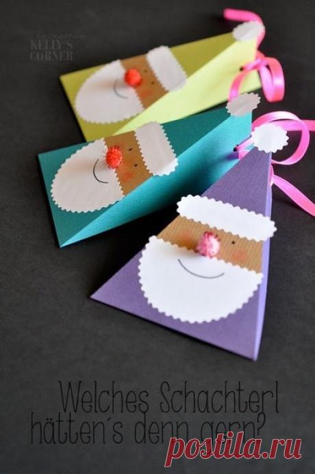 Новогодняя упаковка подарка