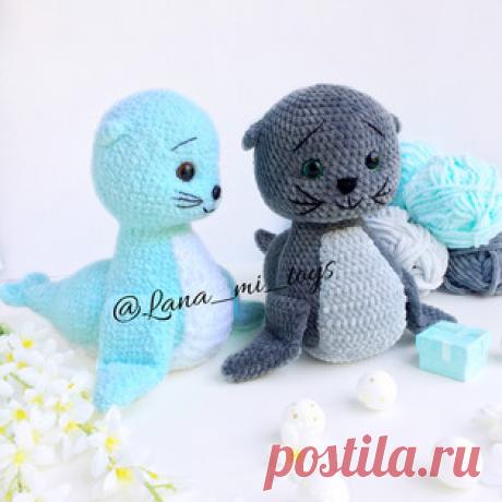 Морской котик амигуруми. Схемы и описания для вязания игрушек крючком! Бесплатный мастер-класс от Ирины Ильиновой @lana_mi_toys по вязанию морского котика крючком. Высота вязаной игрушки примерно 23 см. Для изготовления т…
